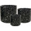 Supergreens Celestia L Γλάστρα Στρογγυλή Πήλινη Μαύρη 40x35cm 8-0813-C