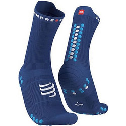 Compressport Pro Racing Ανδρικές Κάλτσες Ψηλές με Σχέδια Μπλε 6305-T1-35-38