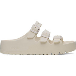 Birkenstock Florida III Γυναικείες Παντόφλες Καλοκαιρινές Flatforms Ανατομικές Μπεζ 1029770