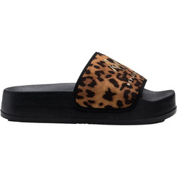Replay Γυναικείες Παντόφλες Καλοκαιρινές Flatforms Μαύρες Καφέ GWF1H-000-C0038T-1367