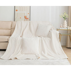 Silk Fashion Ριχτάρι Τριθέσιου Καναπέ 180x320 NX201 Ivory