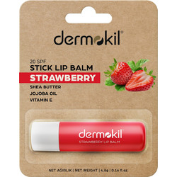 Dermokil Strawberry Lip Balm με Χρώμα 4.8gr