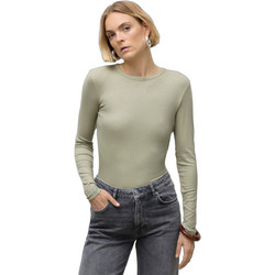 Vero Moda Γυναικείο Χειμερινό Top Ριπ Πράσινο Mint 10300893