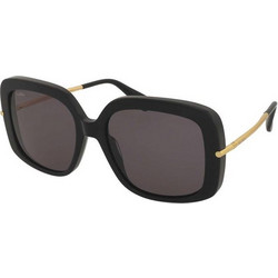 Max Mara MM0195 01A Γυναικεία Γυαλιά Ηλίου Τετράγωνα Χρυσό Μαύρο με Μαύρο Φακό
