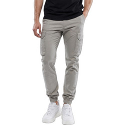 Cover Ανδρικό Παντελόνι Cargo Joggers Ελαστικό Κανονική Εφαρμογή Γκρι F0186-1