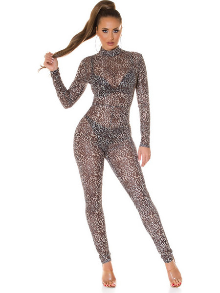 Kinksters Ολόσωμο Καλσόν See Through Καφέ 0000OV2064217187