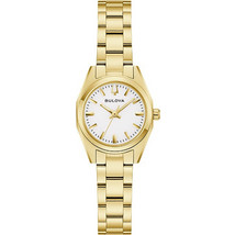 Bulova Surveyor Γυναικείο Ρολόι με Χρυσό Μεταλλικό Μπρασελέ 97L190