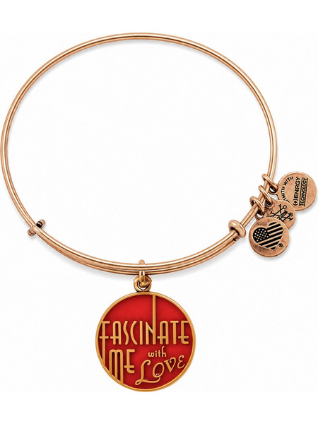 Alex and Ani Γυναικείο Βραχιόλι Βέργα Ροζ Χρυσό A12EB23RG