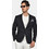 Berto Lucci Ανδρικό Blazer Υφασμάτινο με Στενή Εφαρμογή Μαύρο 03261-90848-5002