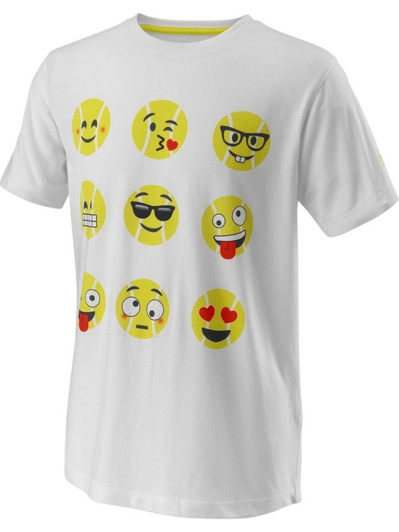 Wilson Wilson Emoti-Fun Παιδικό T-Shirt Κοντομάνικο Λευκό WRA807402-00