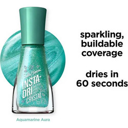 Sally Hansen 121 Aquamarin Aura Gloss Βερνίκι Νυχιών Quick Dry 9ml