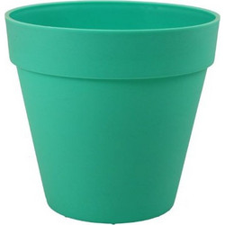 Sic Plast Deco Γλάστρα Εξωτερικού Χώρου Στρογγυλή Πλαστική Βεραμάν 14x13cm 7532133902