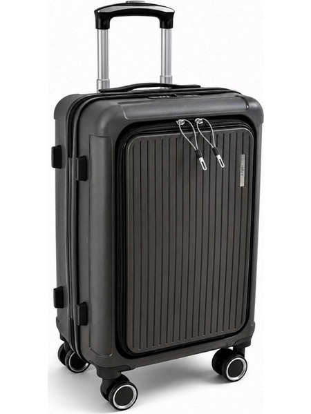 Ankor 855186 Βαλίτσα Καμπίνας 55x34x25cm με 4 Ρόδες Ανθρακί