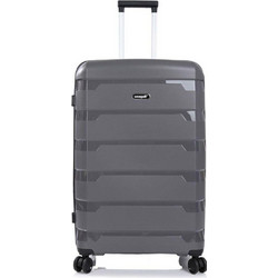 Seagull SG180 Βαλίτσα Μεγάλη 74x48x30cm με 4 Ρόδες Γκρι