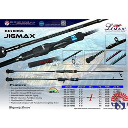Lemax Big Boss BB-JMS Καλάμι Ψαρέματος για Jigging Carbon Δίσπαστο 1.8m 80-280gr
