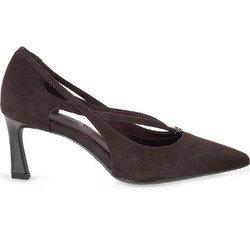 Tamaris Γόβες Suede με Λεπτό Ψηλό Τακούνι Σοκολατί 1-22459-47-304