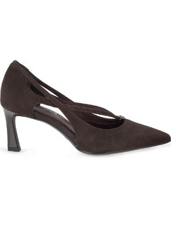 Tamaris Γόβες Suede με Λεπτό Ψηλό Τακούνι Σοκολατί 1-22459-47-304