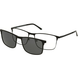Solano CL10235 D Ανδρικός Σκελετός Γυαλιών Οράσεως με Clip-On Μεταλλικός Μαύρος