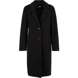 Urban Classics Γυναικείο Παλτό Μάλλινο Μακρύ Μαύρο TB7075-00007