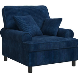 vidaXL Πολυθρόνα Navy Μπλε 42043480