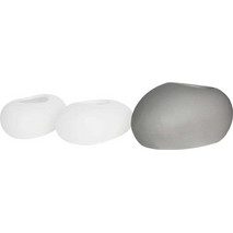 Woodwell Rock Σετ Κασπώ Τσιμεντένια Λευκά Γκρι 56x43x29cm 3τμχ Ε6320,C1