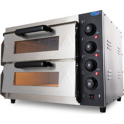 Maxima Pizza Oven Fits O40cm Pizzas Double Deck