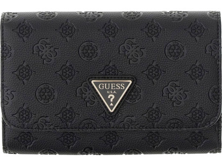Guess Μεγάλο Γυναικείο Πορτοφόλι με Snap Μαύρο DP7452160