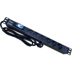 PowerOn PDU-CB-6 Πολύπριζο για Καμπίνες Rack 1U 19"