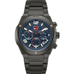 Ducati DT019 Extreme Sports Chronograph Ανδρικό Ρολόι Χρονογράφος με Μαύρο Μεταλλικό Μπρασελέ DTWGI0002403