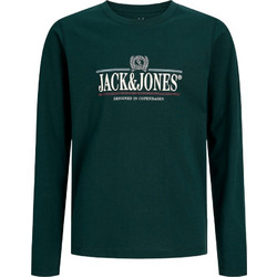 Jack & Jones Παιδικό T-Shirt Μακρυμάνικο Πράσινο 12301424