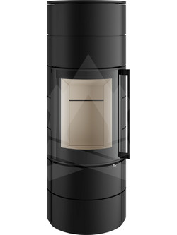 Spartherm Ambiente A3 Nero Ivory Eboris 1300 Ατσάλινη Ξυλόσομπα Αερόθερμη 7.7kW
