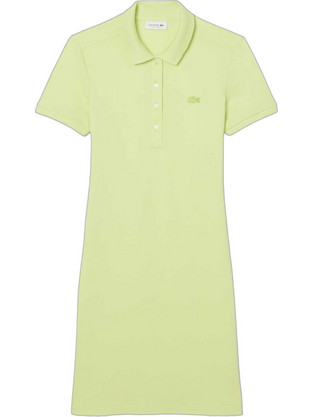 Lacoste Mini Καλοκαιρινό Καθημερινό Φόρεμα Κίτρινο EF5473