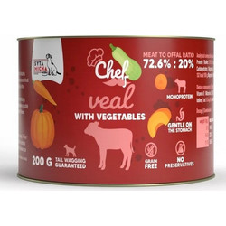 Syta Micha Chef Adult Monoprotein Grain Free with Veal & Vegetables 200gr