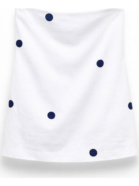 Lumina Γυναικείο Καλοκαιρινό Crop Top Βαμβακερό Λευκό LC260367