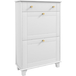 HOMCOM Παπουτσοθήκη Μοριοσανίδας M60xΠ23.5xΥ98.5cm 837-387V80WT
