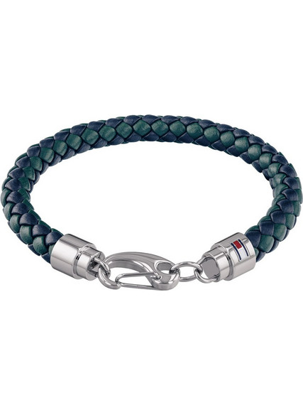 Tommy Hilfiger Ανδρικό Βραχιόλι Χειροπέδα από Δέρμα & Ατσάλι 2790045