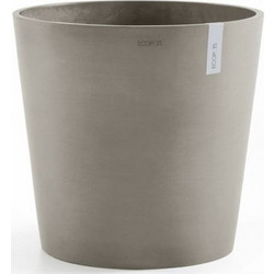 Ecopots Amsterdam 60 Γλάστρα Εξωτερικού Χώρου Στρογγυλή Πλαστική Εκρού 60x56cm 31650-165