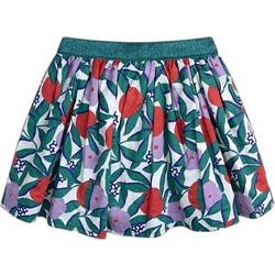 Dpam Παιδική Φούστα Floral Πετρόλ Κόκκινη ZAEXOJUP