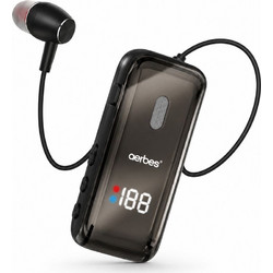 Aerbes AB-EJ124 Ακουστικό Bluetooth In Ear Πέτου Black
