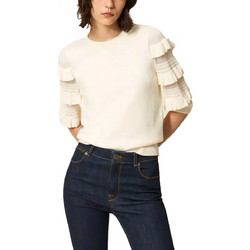 TWINSET Γυναικεία Πλεκτή Μπλούζα Εκρού 262TP3111-00059