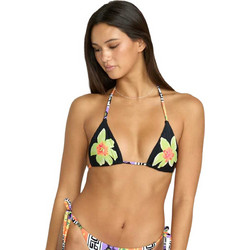 Volcom Starlight Glow Bikini Top Τριγωνάκι Μαύρο Πράσινο Πορτοκαλί O1422501-VBK