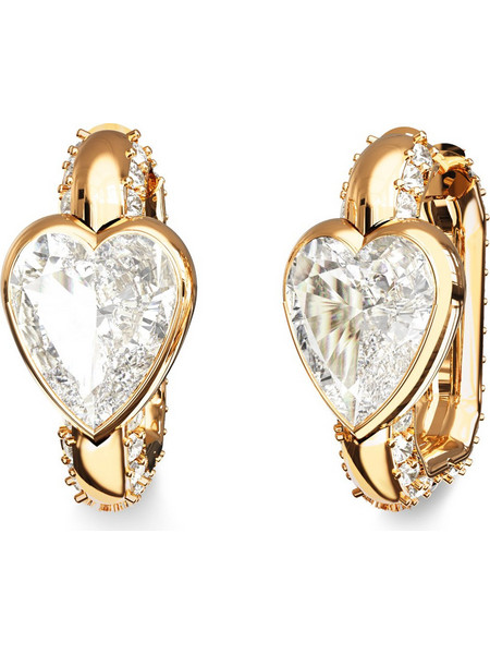 Guess Crystal Love Γυναικεία Σκουλαρίκια Κρίκοι από Ατσάλι Xρυσά UBE06365JWYGT