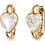 Guess Crystal Love Γυναικεία Σκουλαρίκια Κρίκοι από Ατσάλι Xρυσά UBE06365JWYGT