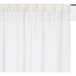 La Redoute Κουρτίνα Παραθύρου Βουάλ με Τούνελ 140x180 Limpo 350173141 Εκρού