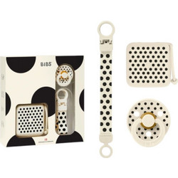 BIBS Σετ Δώρου για Νεογέννητα Go Polka Dot Μπεζ 3τμχ