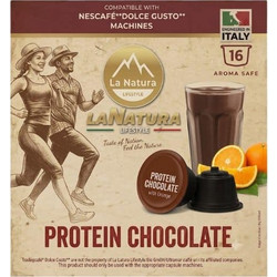La Natura Lifestyle Κάψουλες Σοκολάτα Protein Chocolate Συμβατές με Μηχανή Dolce Gusto 16τμχ