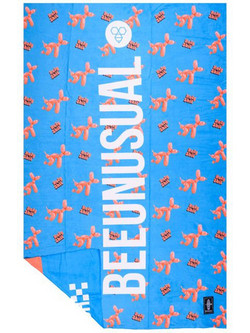 Bee Unusual Holy Shit Πετσέτα Θαλάσσης Microfiber Μπλε 100x150cm BT251407