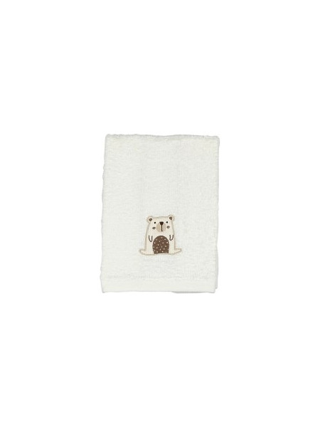 Baby Star Natura Βρεφική Πετσέτα Προσώπου / Χεριών 50x30cm Λευκή