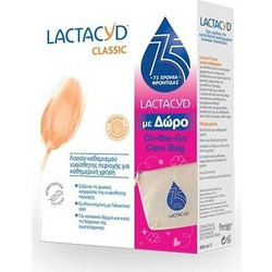 Lactacyd Classic Intimate Λοσιόν Καθαρισμού 300ml + On The Go Care Bag