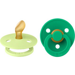 BIBS Colour Ανατομικές Ορθοδοντικές Πιπίλες Καουτσούκ 0-6m Cactus Matcha 2τμχ 2111435